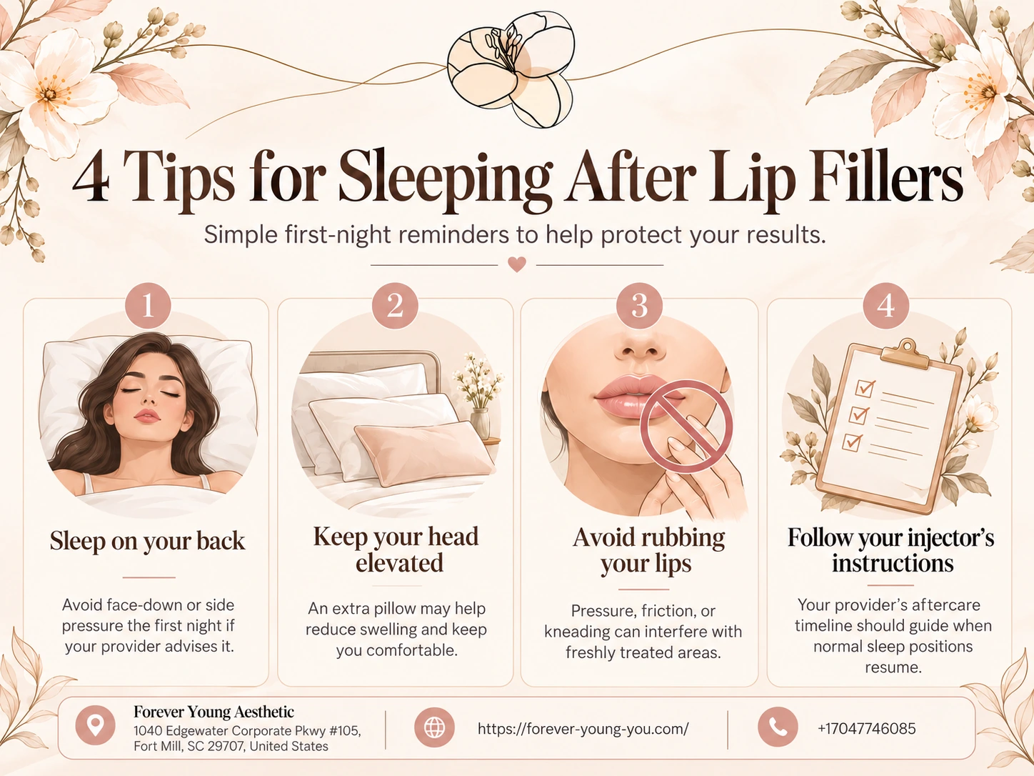 4 Tips for Sleeping After Lip Fillers
