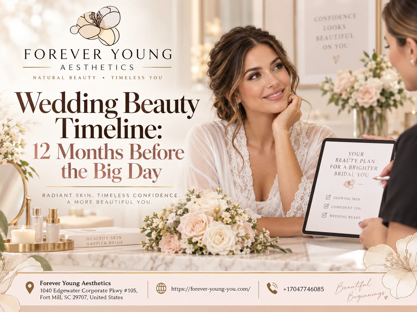 Wedding Beauty Timeline: 12 Months Before the Big Day
